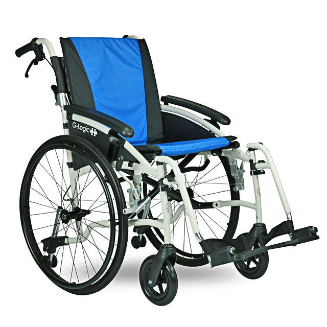 Excel G-Logic Self Propelled Wheelchair - Blue