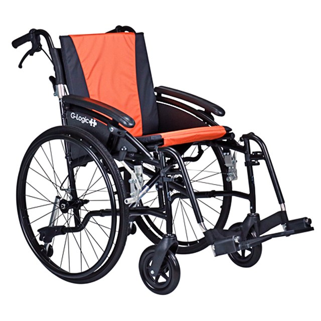 Excel G-Logic Self Propelled Wheelchair - Orange